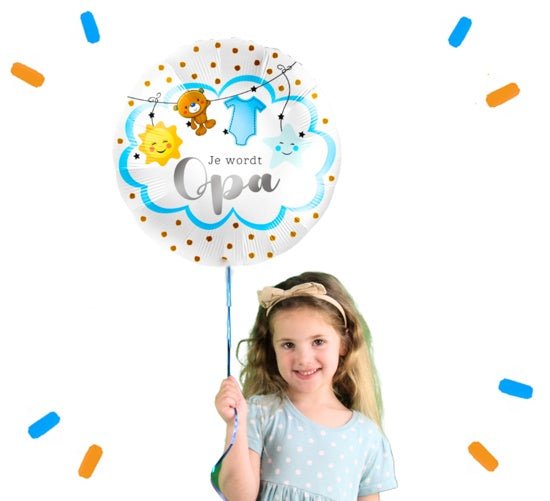 Je Wordt Opa Helium Ballon - Gevuld Met Helium - 46 cm - Ballonnenshop.nl