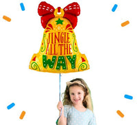 Jingle All The Way Bel Helium Ballon - Gevuld Met Helium - 69 cm - Ballonnenshop.nl