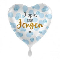 Jippie Een Jongen Folie Ballon - 43 cm - Ballonnenshop.nl