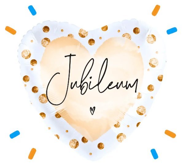 Jubileum Helium Ballon Gevuld Met Helium - 46 cm - Ballonnenshop.nl