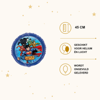 Justice League Folie Ballon - 45 cm - Ballonnenshop.nl