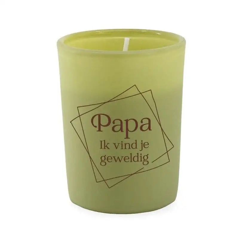 Kaars - Papa Ik Vind Je Geweldig - Ballonnenshop.nl