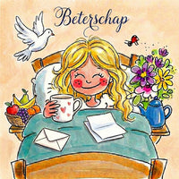 Kaartje met persoonlijk bericht beterschap - Ballonnenshop.nl