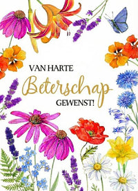 Kaartje met persoonlijk bericht beterschap - Ballonnenshop.nl