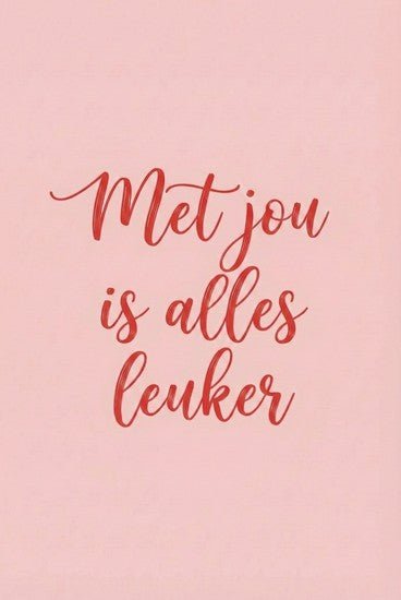 Kaartje met persoonlijk bericht Valentijn - Ballonnenshop.nl