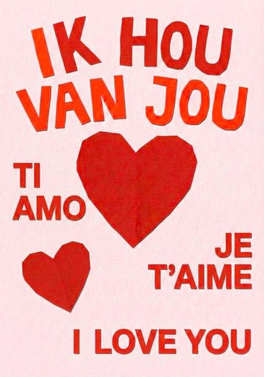 Kaartje met persoonlijk bericht Valentijn - Ballonnenshop.nl