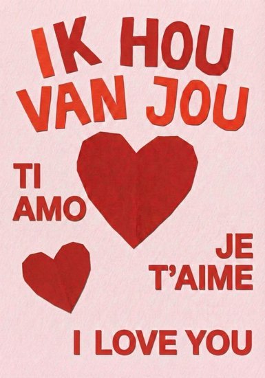 Kaartje met persoonlijk bericht Valentijn - Ballonnenshop.nl