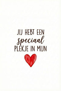 Kaartje met persoonlijk bericht Valentijn - Ballonnenshop.nl