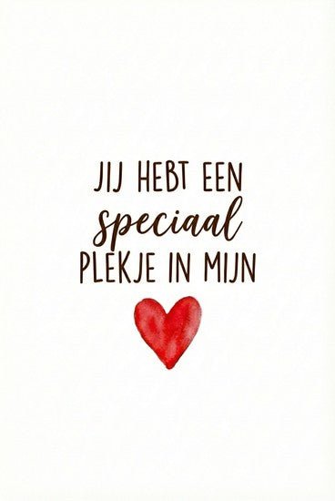 Kaartje met persoonlijk bericht Valentijn - Ballonnenshop.nl
