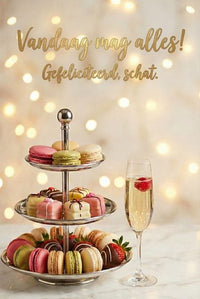 Kaartje met persoonlijk bericht Verjaardag - Ballonnenshop.nl
