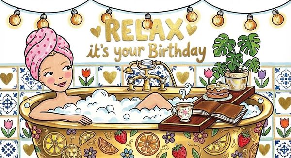 Kaartje met persoonlijk bericht Verjaardag - Ballonnenshop.nl
