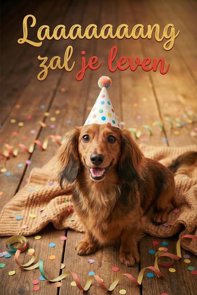 Kaartje met persoonlijk bericht Verjaardag - Ballonnenshop.nl