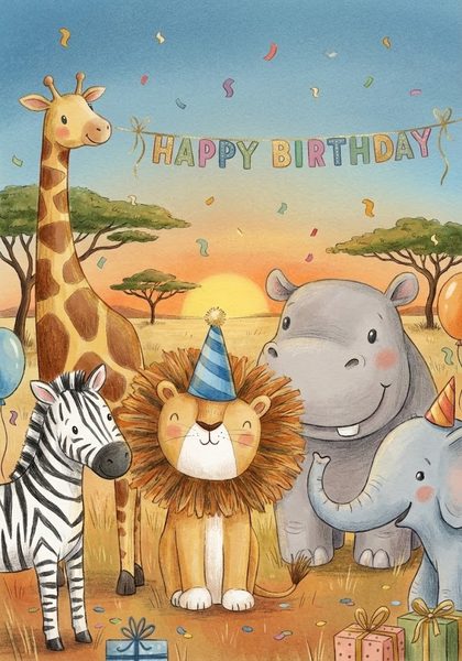 Kaartje met persoonlijk bericht Verjaardag - Ballonnenshop.nl