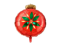 Kerstbal Folie Ballon 45 cm - Ballonnenshop.nl