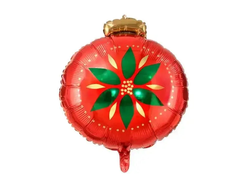 Kerstbal Helium Ballon - Gevuld Met Helium - 45 cm - Ballonnenshop.nl