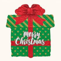 Kerstcadeau Folie Ballon - 45 cm - Ballonnenshop.nl