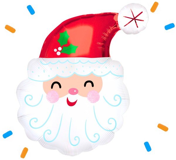 Kerstman Helium Ballon - Gevuld Met Helium - 68 cm - Ballonnenshop.nl
