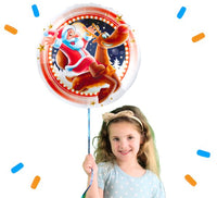 Kerstman Op Rendier Helium Ballon - Gevuld Met Helium - 46 cm - Ballonnenshop.nl