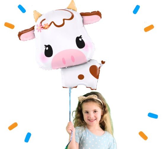 Koe Helium Ballon - Gevuld Met Helium - 84 cm - Ballonnenshop.nl