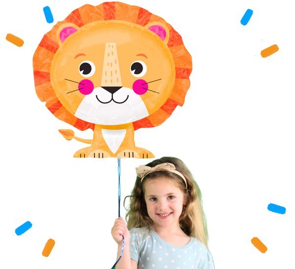 Leeuw Helium Ballon - Gevuld Met Helium - 60 cm - Ballonnenshop.nl