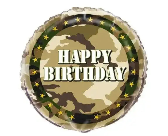 Leger Happy Birthday Folie Ballon - 45 cm - Ballonnenshop.nl