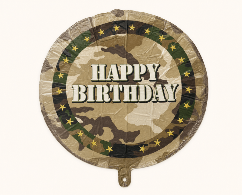 Leger Happy Birthday Folie Ballon - 45 cm - Ballonnenshop.nl