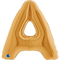 Letter Ballon A Goud 102 cm - Ballonnenshop.nl