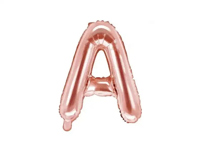 Letter Ballon A Rose Goud - 35 cm - Ballonnenshop.nl