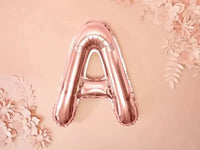 Letter Ballon A Rose Goud - 35 cm - Ballonnenshop.nl