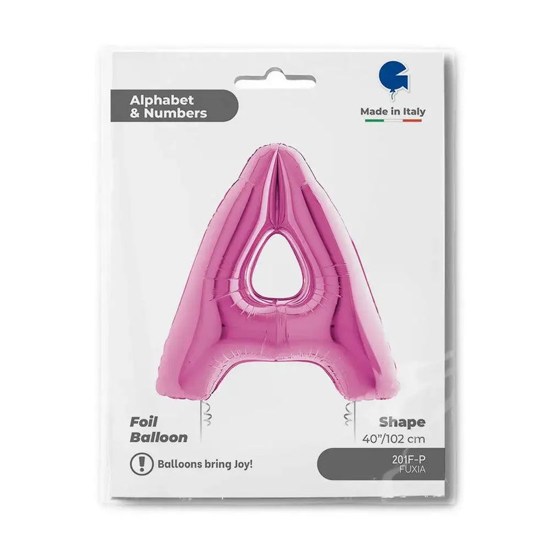 Letter Ballon A Roze - 102 cm - Ballonnenshop.nl