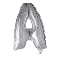 Letter Ballon A - Zilver - 41 cm - Ballonnenshop.nl