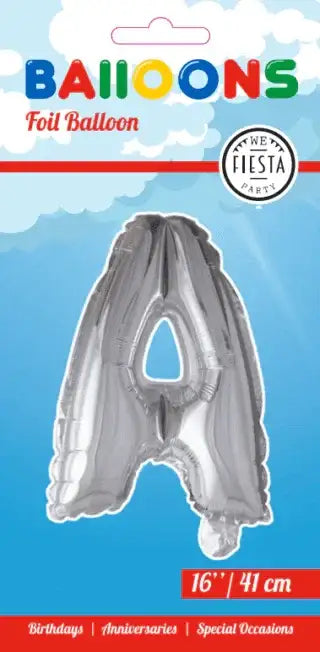 Letter Ballon A - Zilver - 41 cm - Ballonnenshop.nl