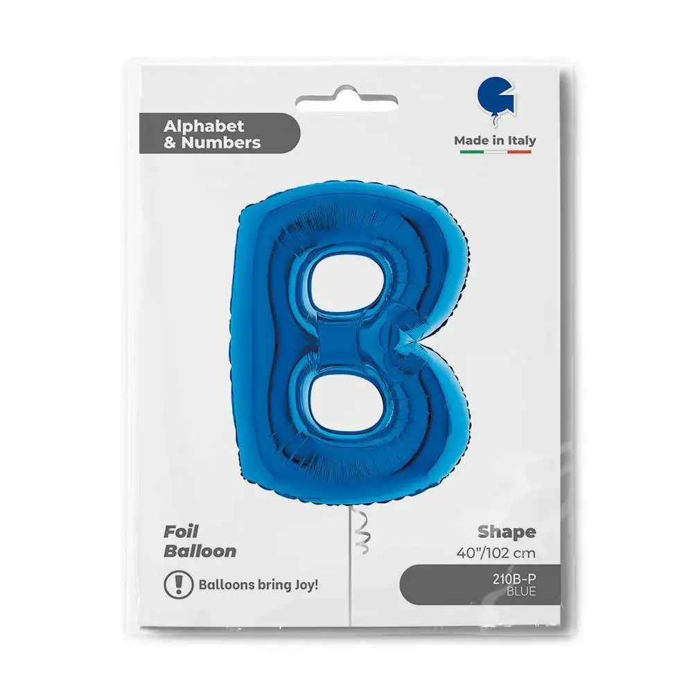 Letter Ballon B Blauw - 102 cm - Ballonnenshop.nl