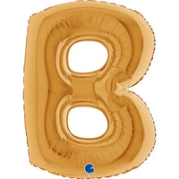 Letter Ballon B Goud 102 cm - Ballonnenshop.nl
