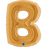 Letter Ballon B Goud 102 cm - Ballonnenshop.nl