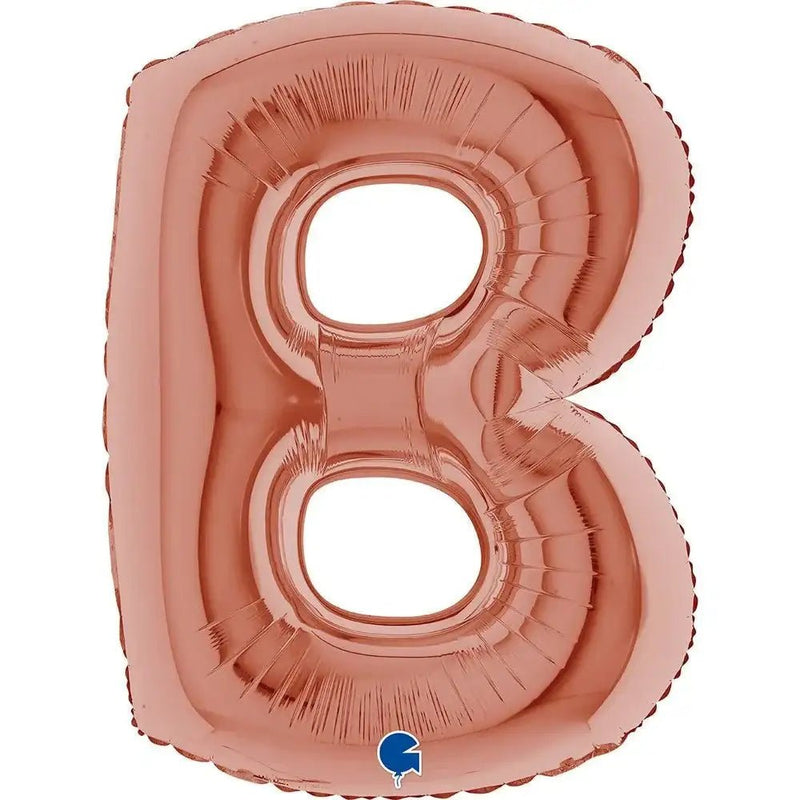 Letter Ballon B Rose Goud - 102 cm - Ballonnenshop.nl