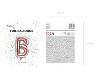 Letter Ballon B Rose Goud - 35 cm - Ballonnenshop.nl
