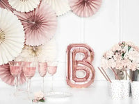 Letter Ballon B Rose Goud - 35 cm - Ballonnenshop.nl