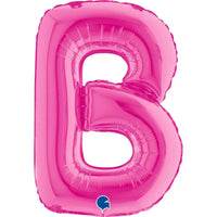 Letter Ballon B Roze - 35 cm - Ballonnenshop.nl