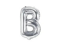 Letter Ballon B Zilver - 35 cm - Ballonnenshop.nl