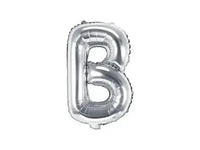 Letter Ballon B Zilver - 35 cm - Ballonnenshop.nl