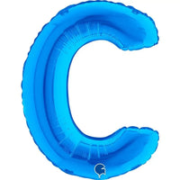 Letter Ballon C Blauw - 35 cm - Ballonnenshop.nl