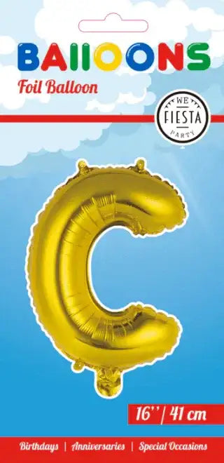 Letter Ballon C - Goud - 41 cm - Ballonnenshop.nl