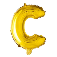 Letter Ballon C - Goud - 41 cm - Ballonnenshop.nl