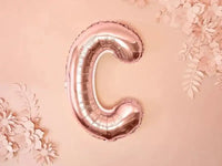 Letter Ballon C Rose Goud - 35 cm - Ballonnenshop.nl