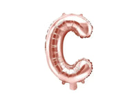 Letter Ballon C Rose Goud - 35 cm - Ballonnenshop.nl