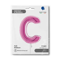 Letter Ballon C Roze - 102 cm - Ballonnenshop.nl
