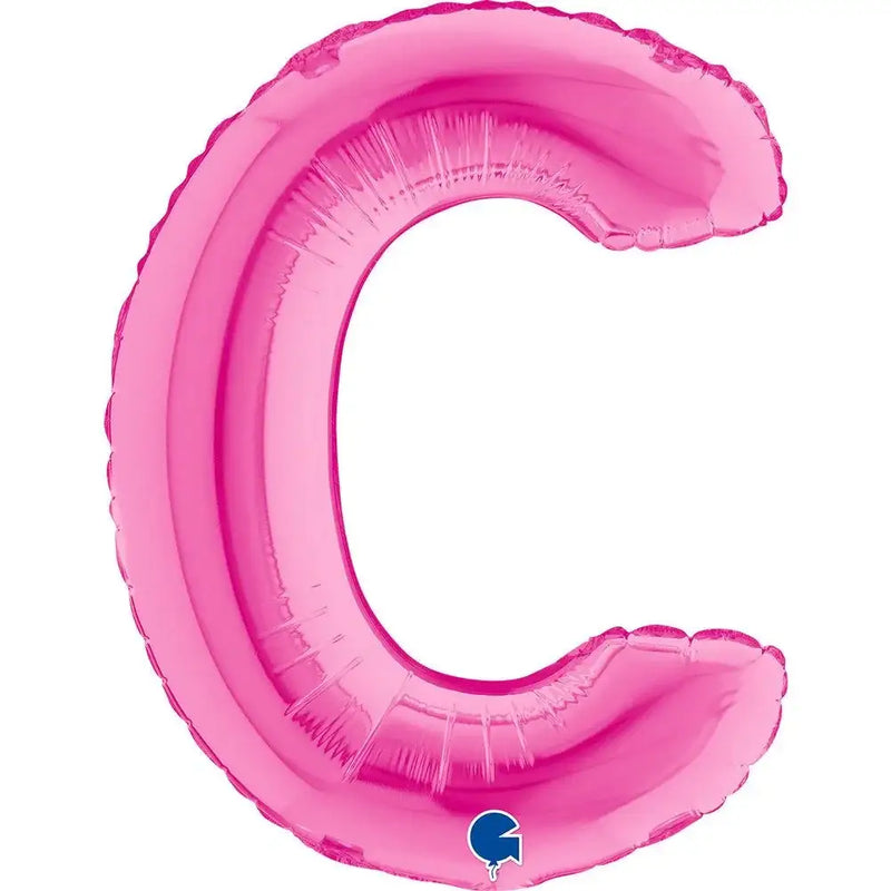 Letter Ballon C Roze - 35 cm - Ballonnenshop.nl