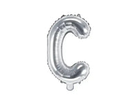 Letter Ballon C Zilver - 35 cm - Ballonnenshop.nl