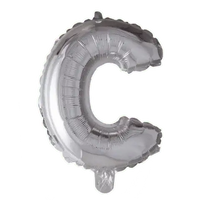 Letter Ballon C - Zilver - 41 cm - Ballonnenshop.nl